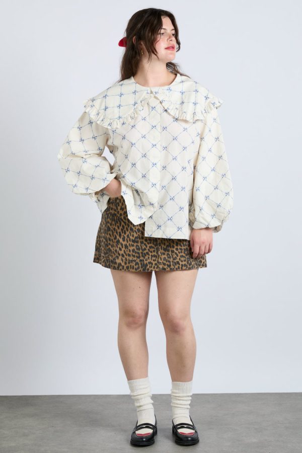 lola blouse - bow print - Image 2