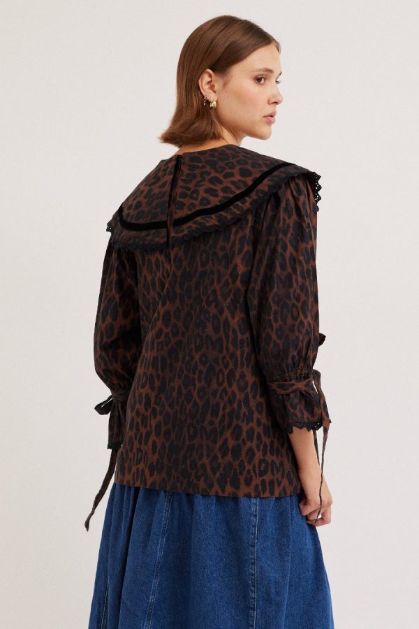 candice blouse - leopard - Image 4