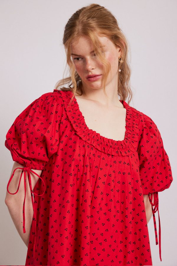 jemima mini dress - red cherries - Image 6