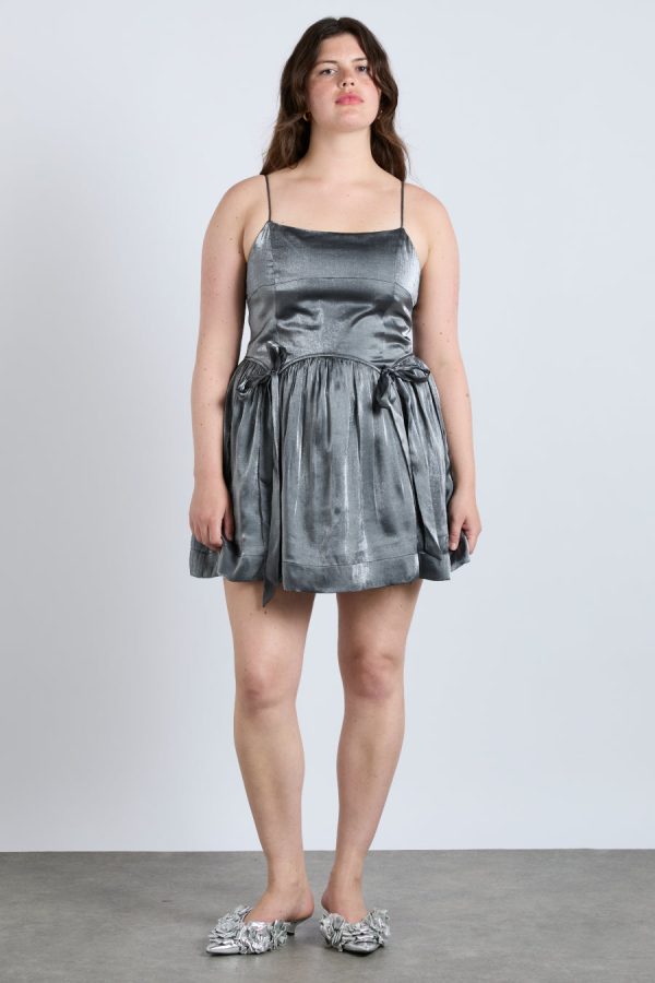 penelope mini dress - glass satin - Image 3