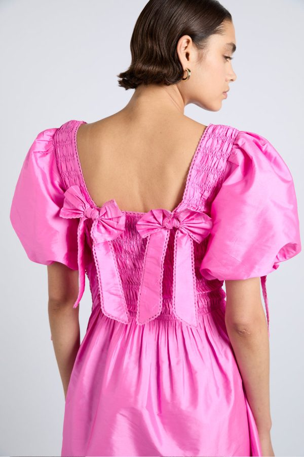 lauren mini dress- pink taffeta - Image 2