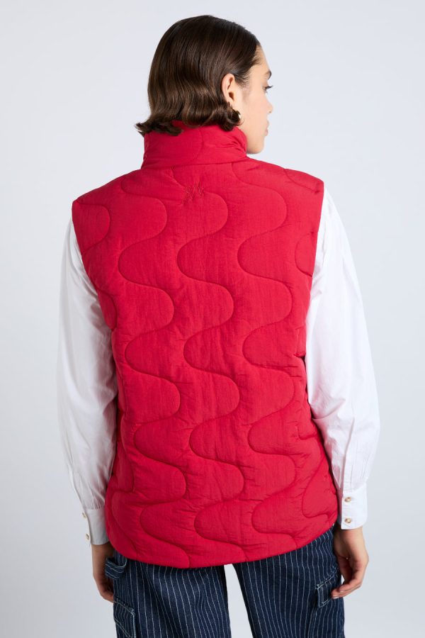 celeste gilet - chilli red - Image 6