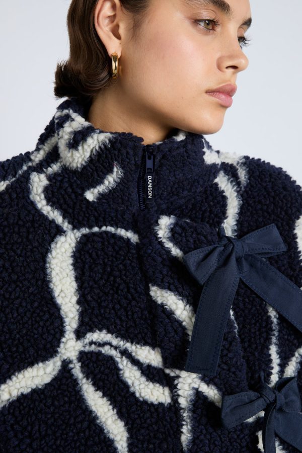 ingrid borg jacket- navy bows - Image 4