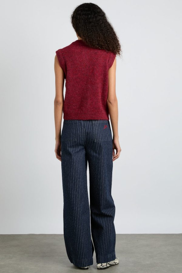 rafe jeans - navy pin stripe - Image 6