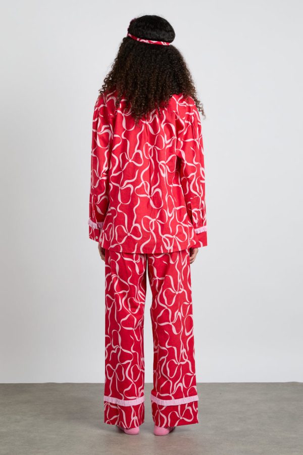 antonia pj set- red bows - Image 5