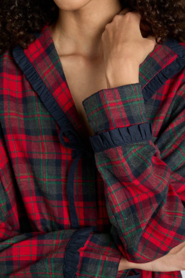 antonella pj set- red tartan - Image 2