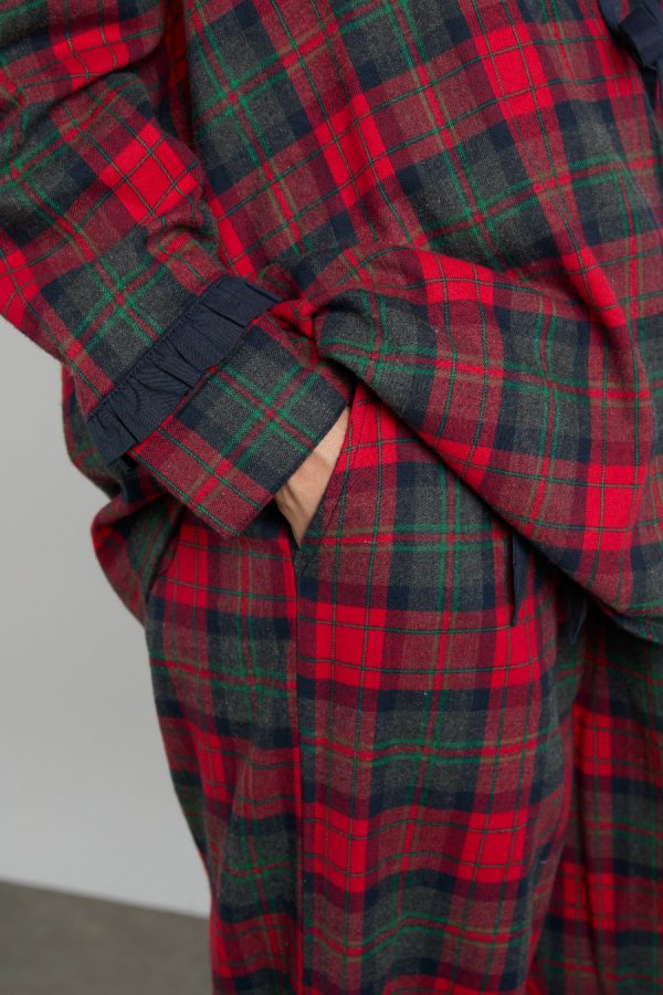 antonella pj set- red tartan - Image 5