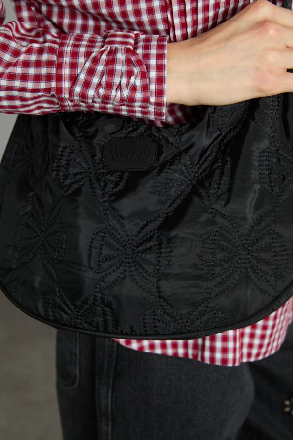 crescent bag with bow stitch detail - Image 4