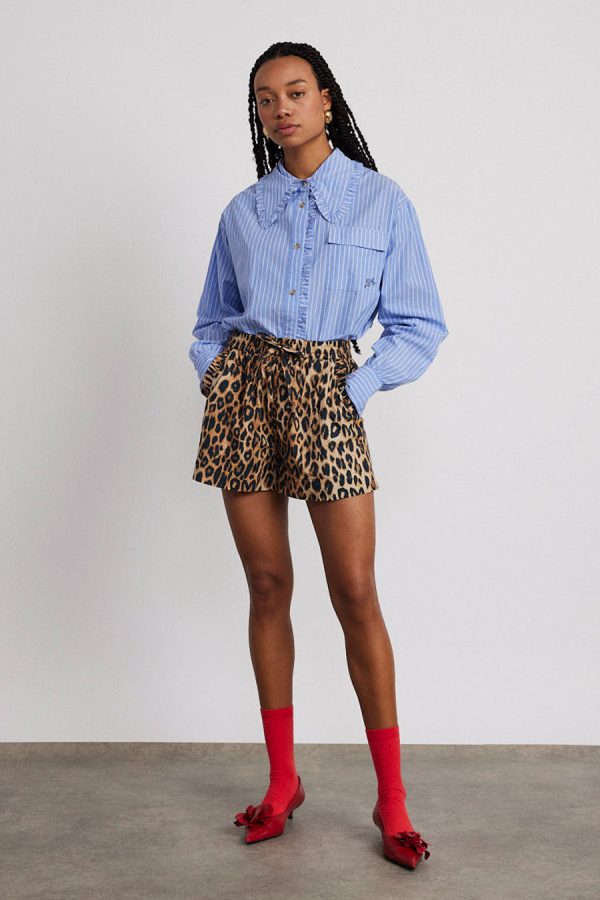 leopard pull on shorts - Image 3