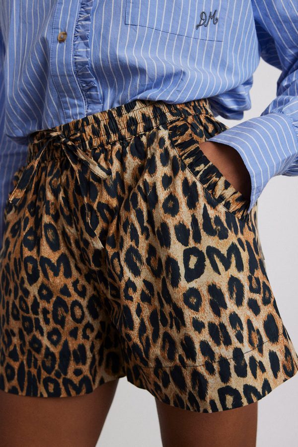 leopard pull on shorts - Image 4