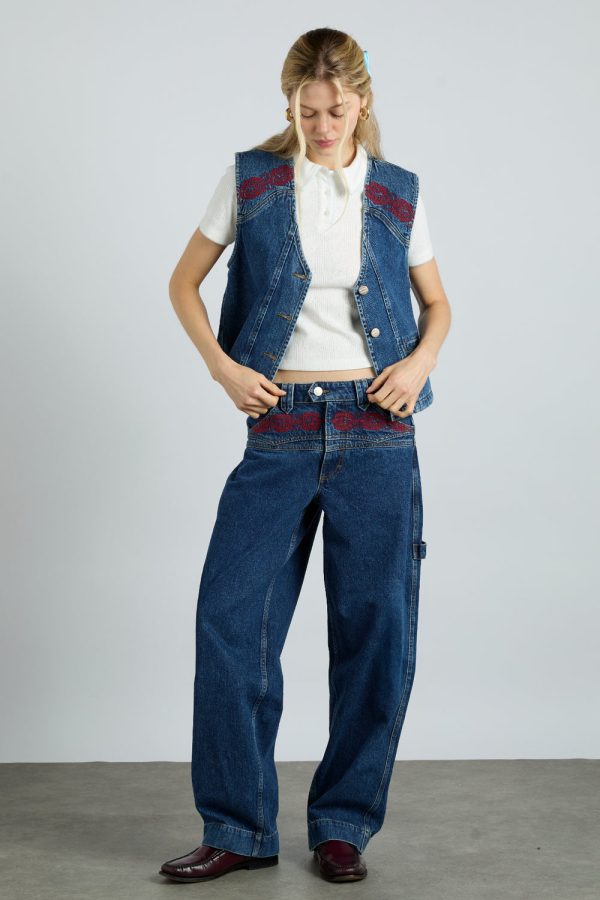 rita vest - texas wash u0026 embroidery - Image 3