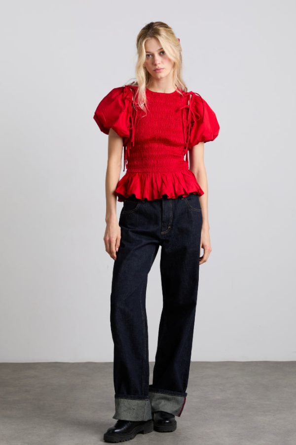 becca multi-way blouse - cherry - Image 3