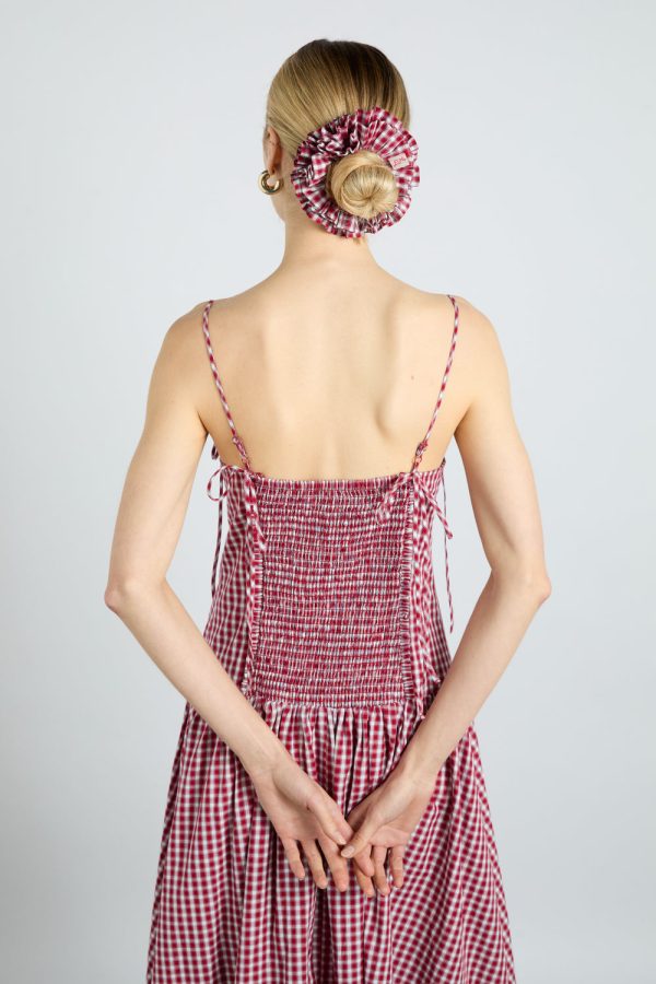 faith midi dress - cherry gingham - Image 3