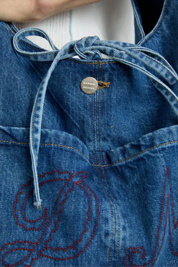 denim sling bag with pocket detail - Image 3