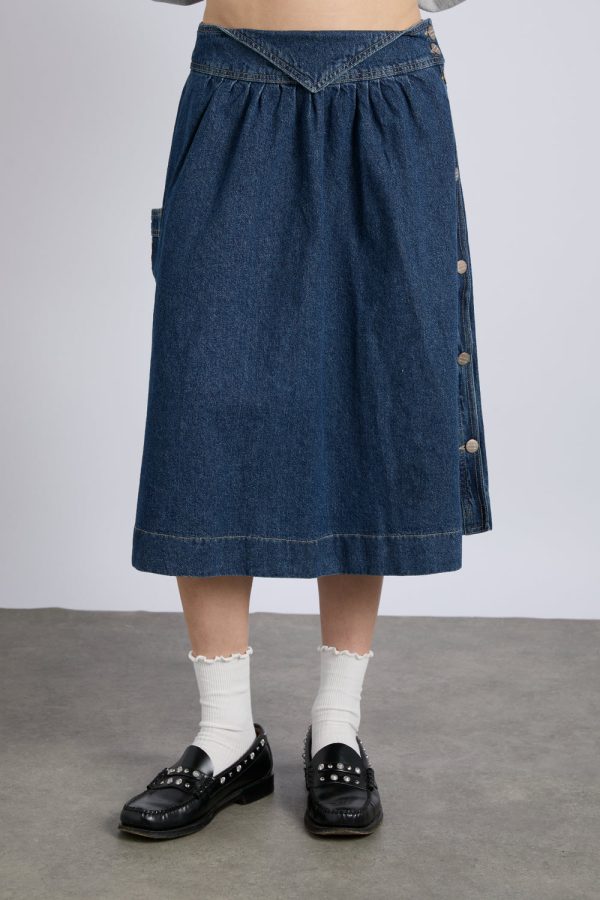 hollis midi skirt - dallas wash - Image 2