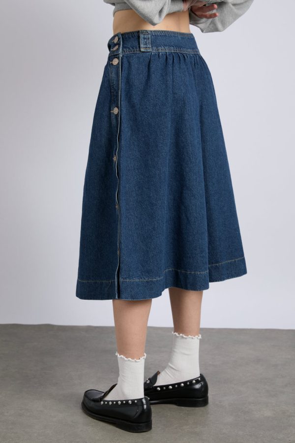 hollis midi skirt - dallas wash - Image 4