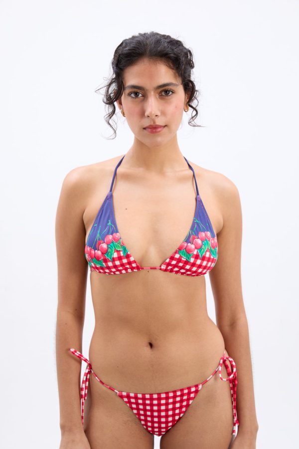triangle bikini top - cherry pie - Image 4