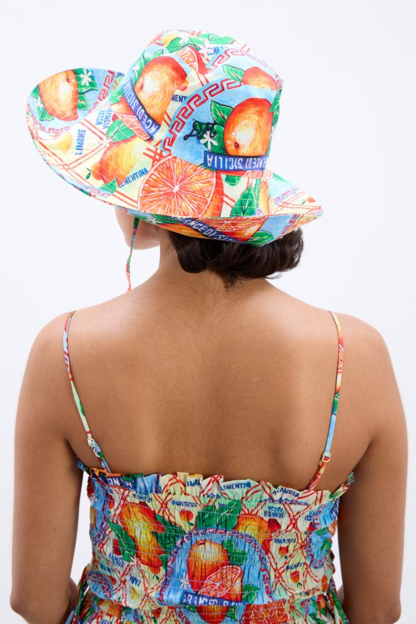 sunhat in fruit labels print - Image 2