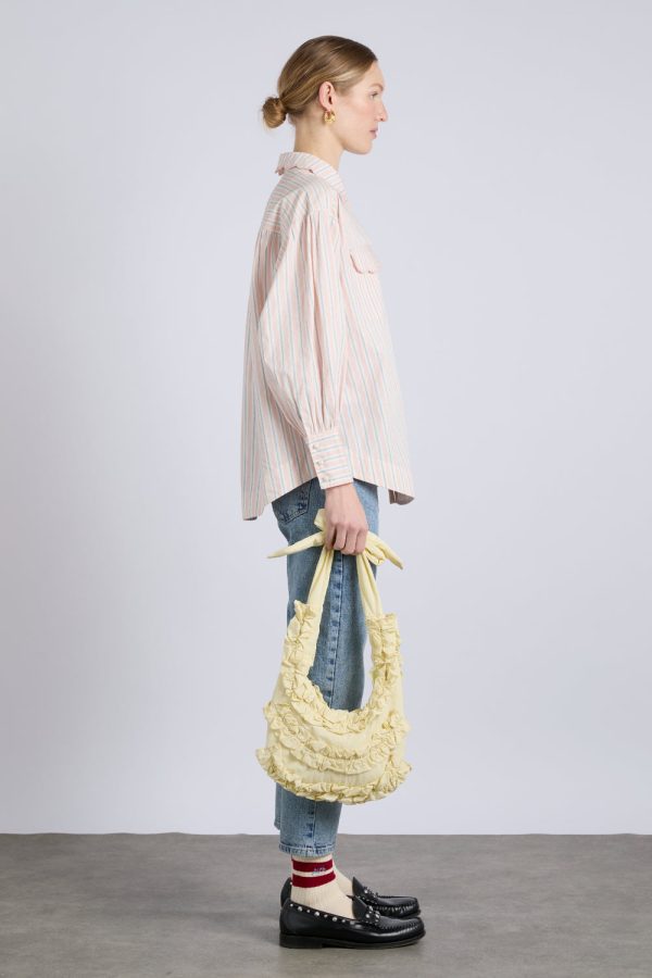 quinn slouchy bag in butter yellow - Image 4