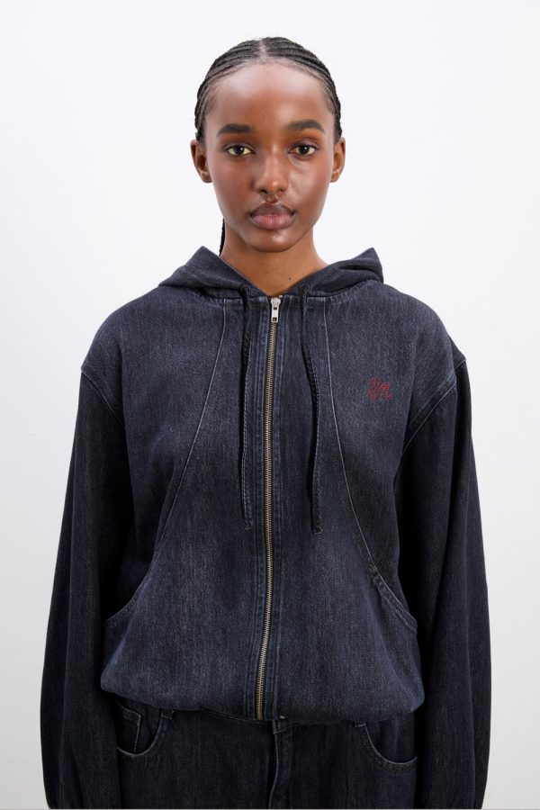 orson denim hoodie - eclipse wash - Image 2