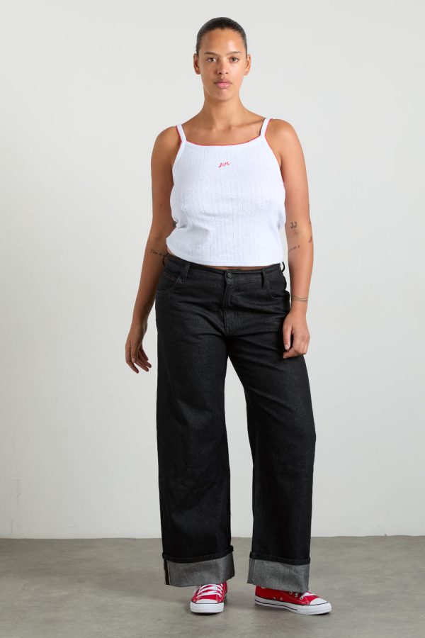 selvedge sylvie jeans - washed black (online exclusive) - Image 3